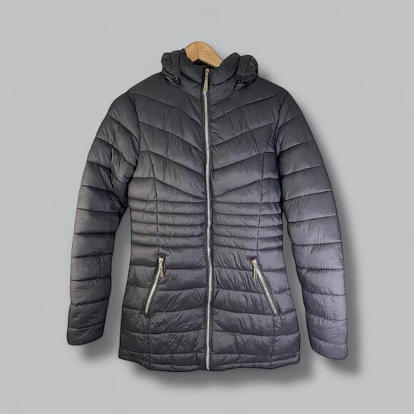 Snobbish Women's Puffer Jacket with Removable Hood Black Small Outdoor Neutral - Picture 12 of 12